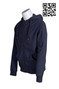 Z266 tailor made pure sweater tailor made hat sweater metal zipper design sweater uniform company  zip up parka